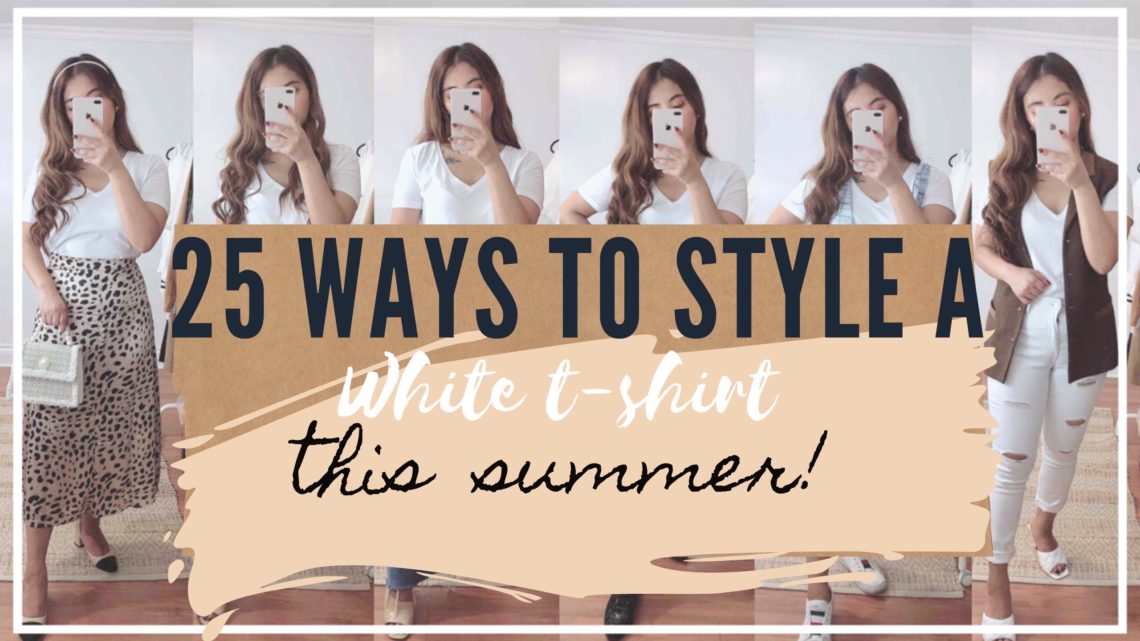 alt="25 Ways to Style a White T-Shirt this Summer"