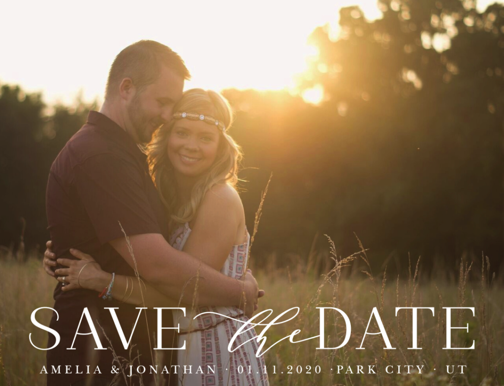 alt="Affordable Save the date cards by Basic Invite Blog Post"