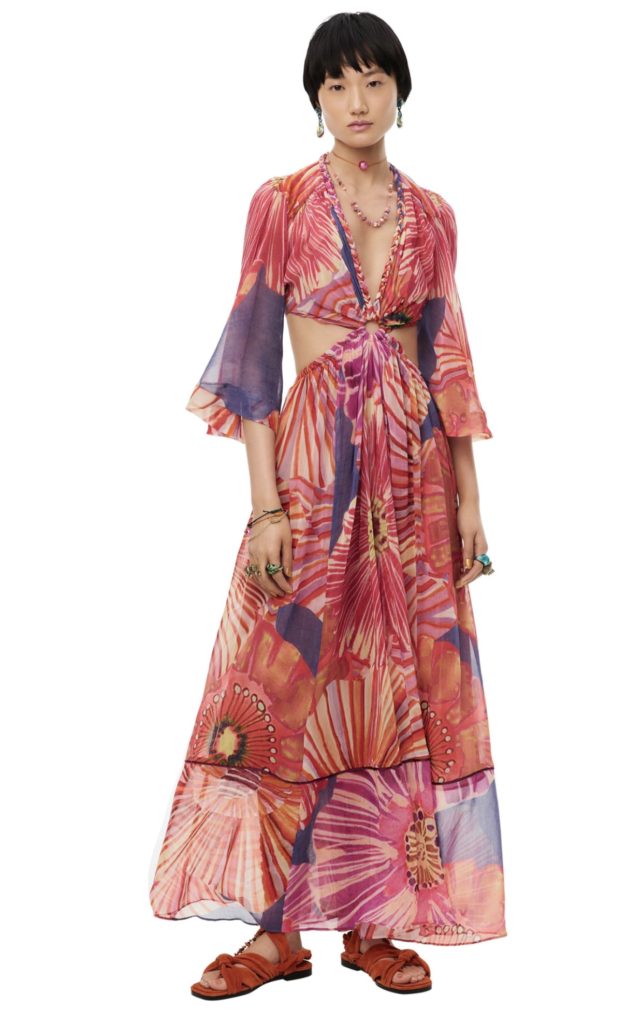Zara Fall 2021 Silk Twill Scarves Dress Rianne Van Rompaey in Fashion  Artistry — Anne of Carversville